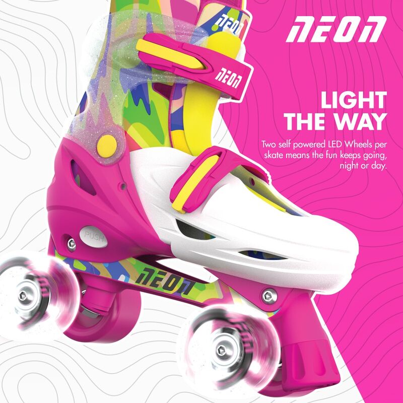 Yvolution - Neon Combo Skates Pink & Yellow