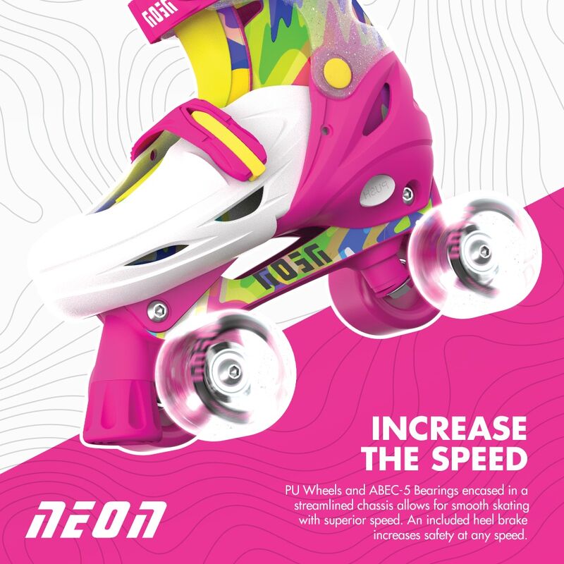Yvolution - Neon Combo Skates Pink & Yellow
