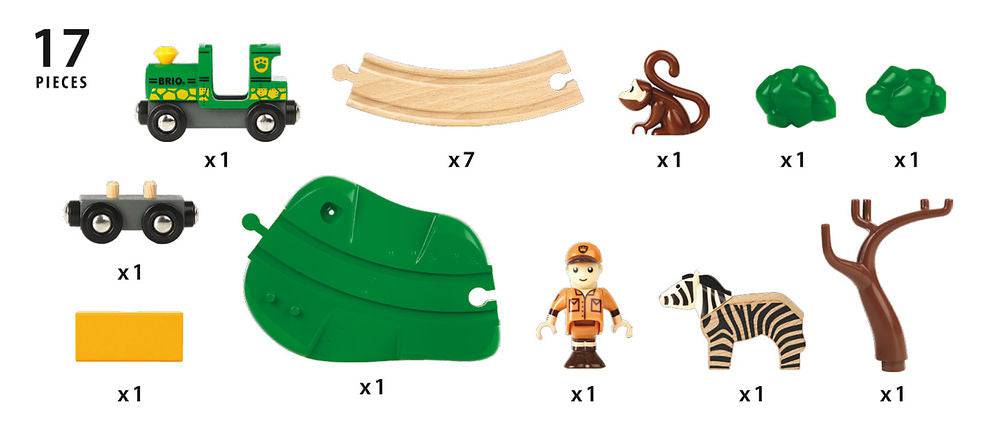 BRIO Safari Railway Set