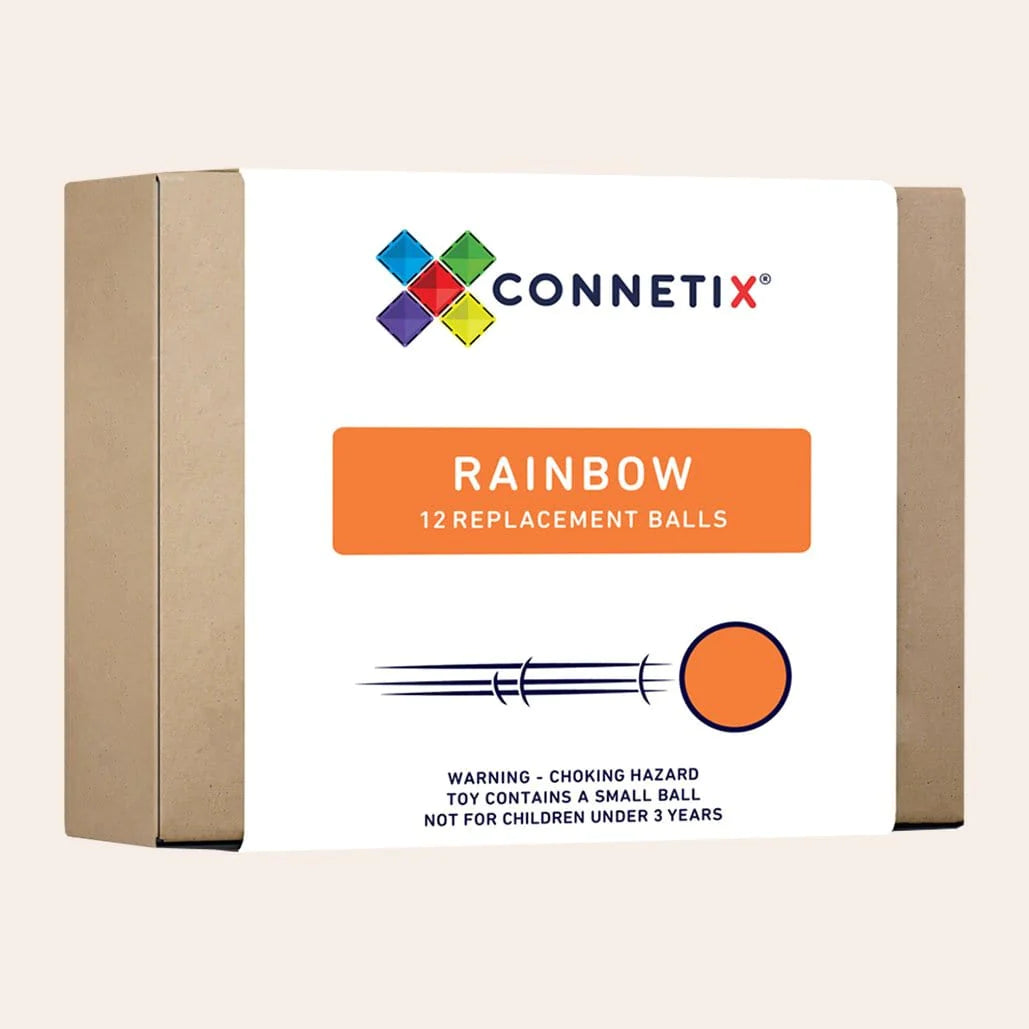 Connetix Tiles 12 Piece Rainbow Replacement Ball Pack