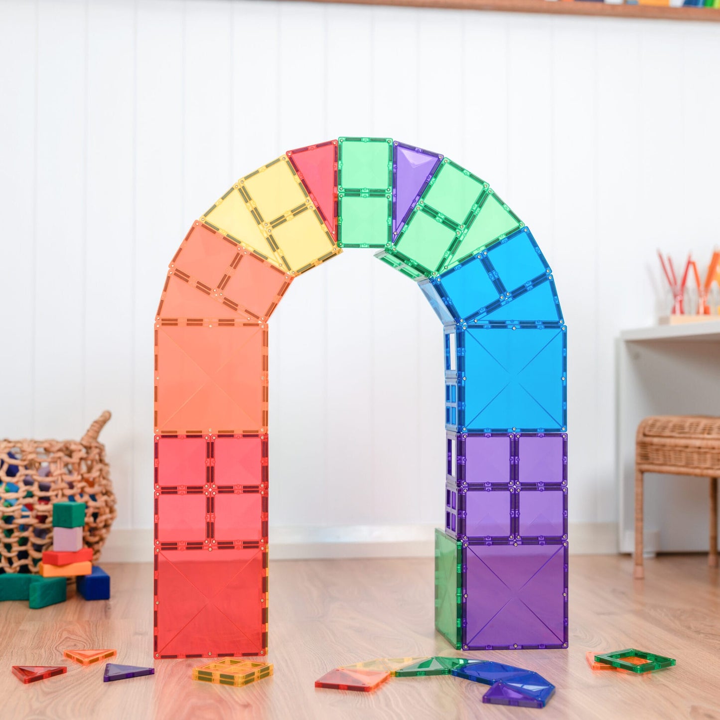 Connetix Tiles 60 Piece Rainbow Starter Pack