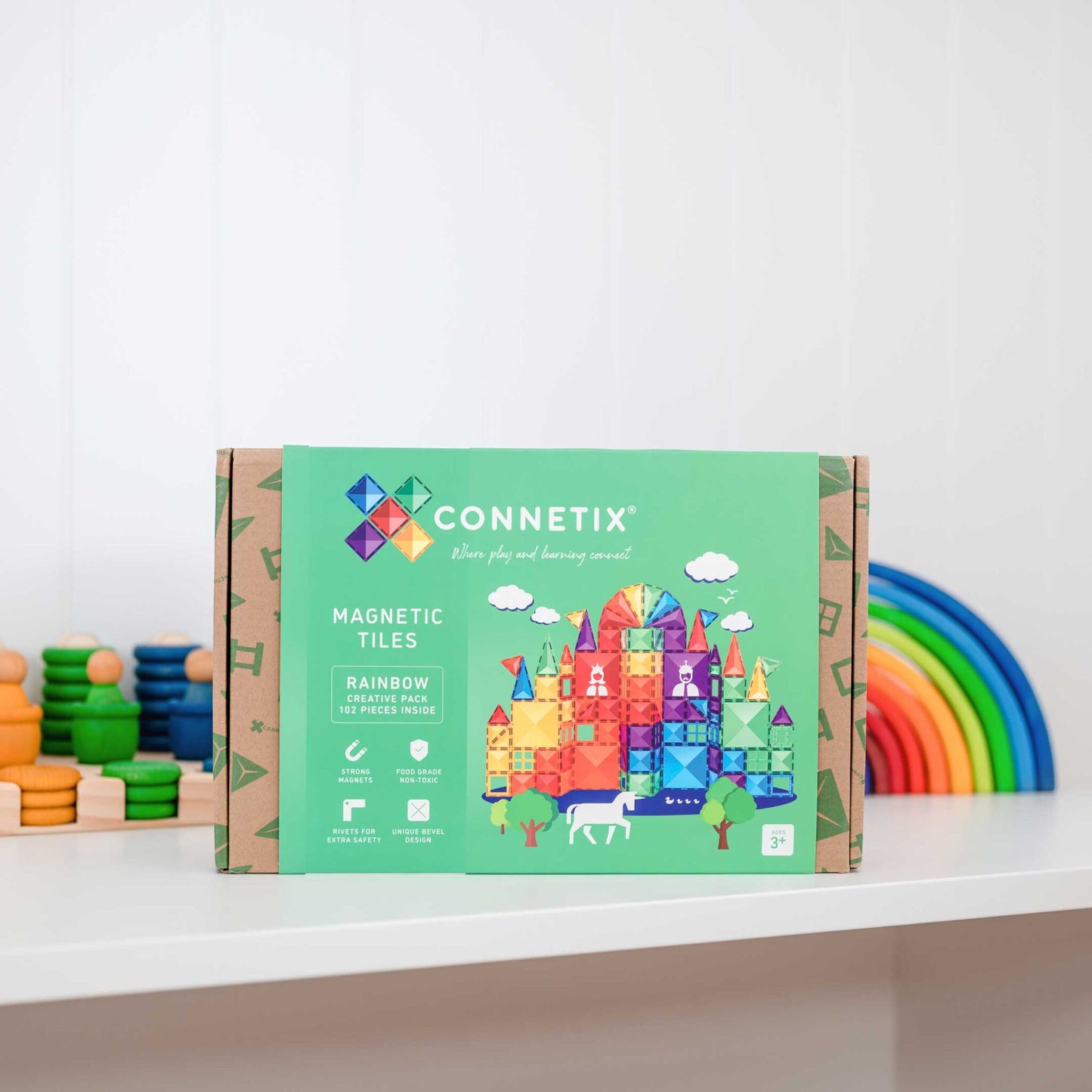 Connetix Tiles Rainbow Creative Pack 102 Piece