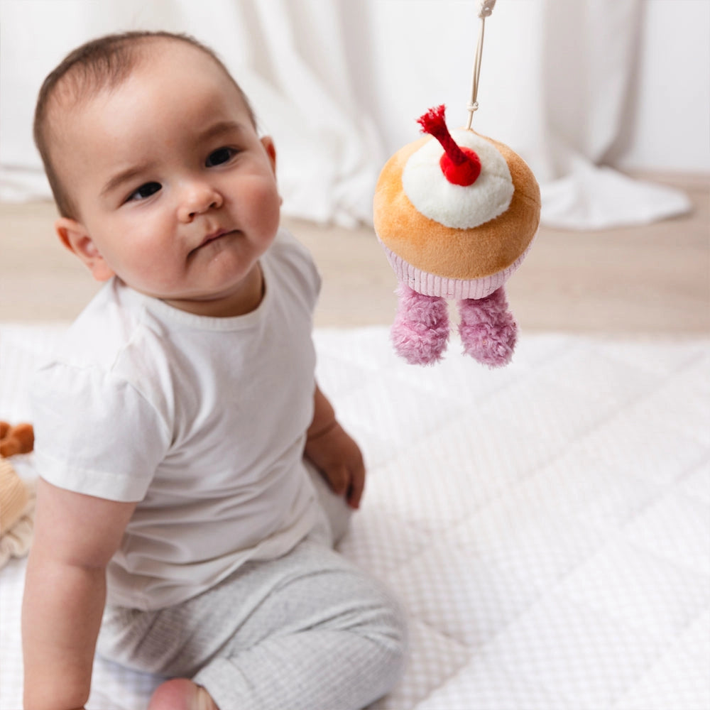 Living Textiles - 2 Pack Mini Market Brunch Stroller Toys | Ice Cream & Cupcake