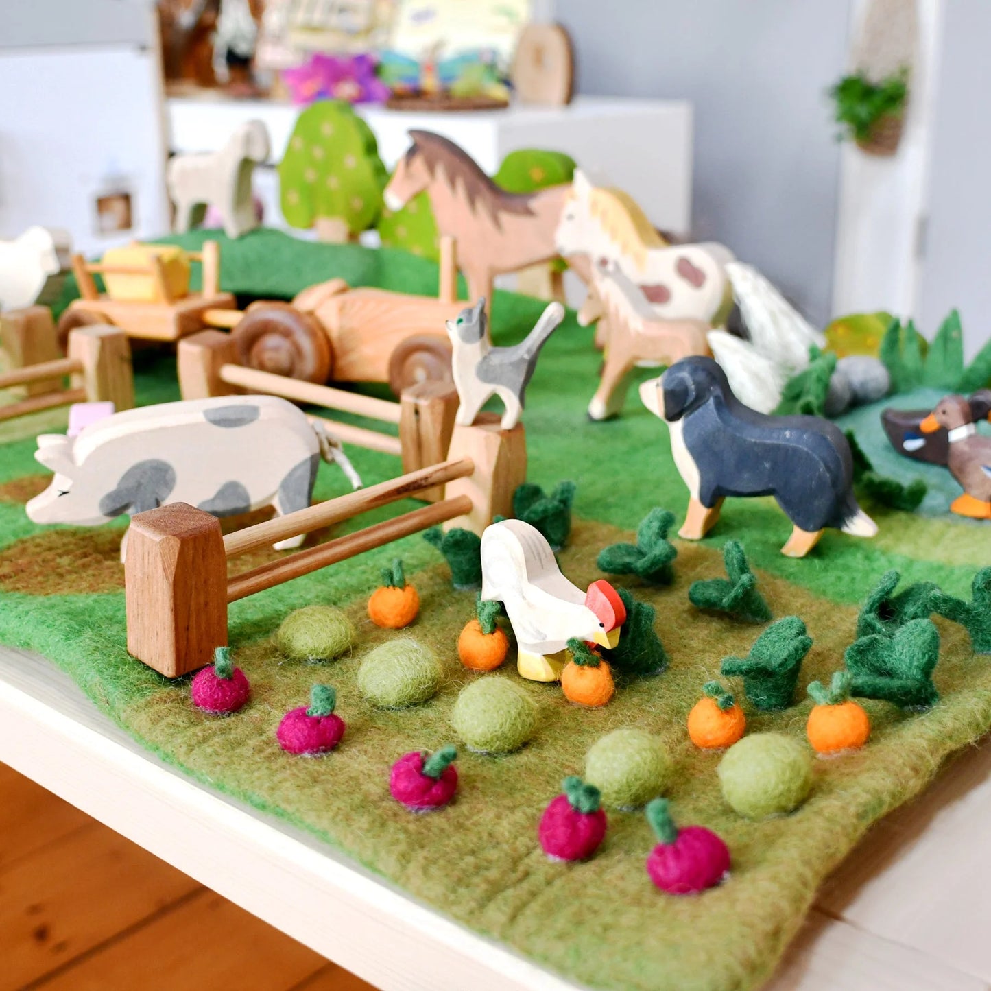Tara Treasures - Large Farm Play Mat Playscape
