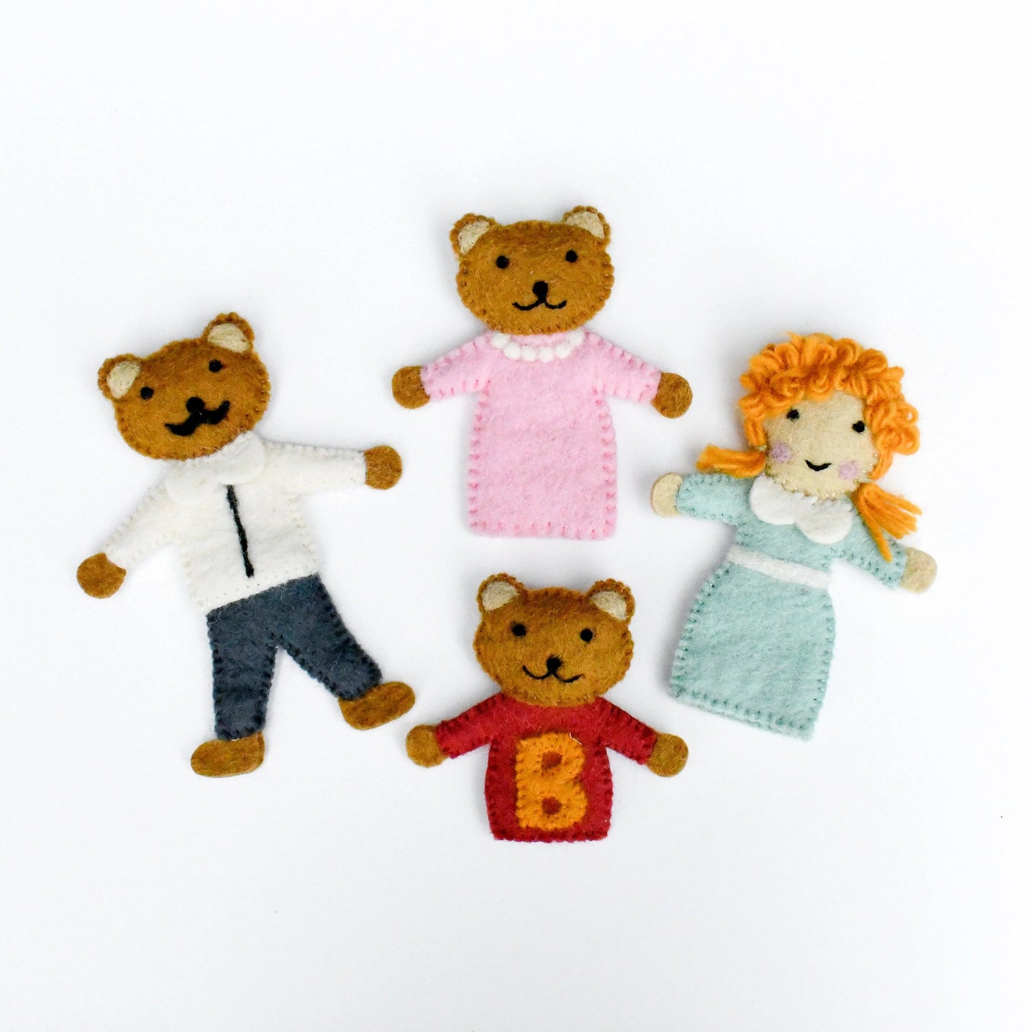 Tara Treasures - Goldilocks and the Three Bears Finger Puppet Set