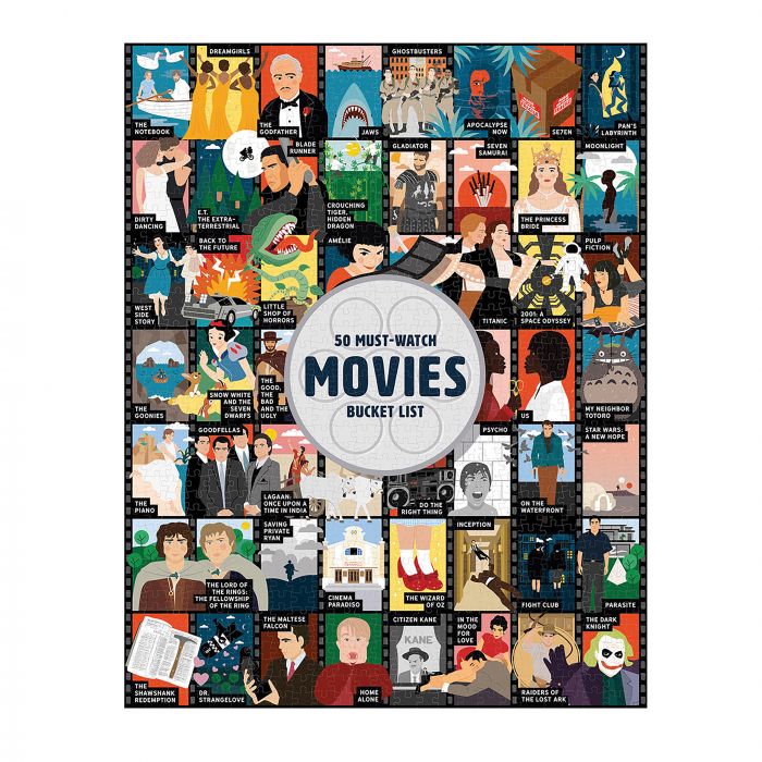 Bucket List Must Watch Movies Puzzle 1000 Piece