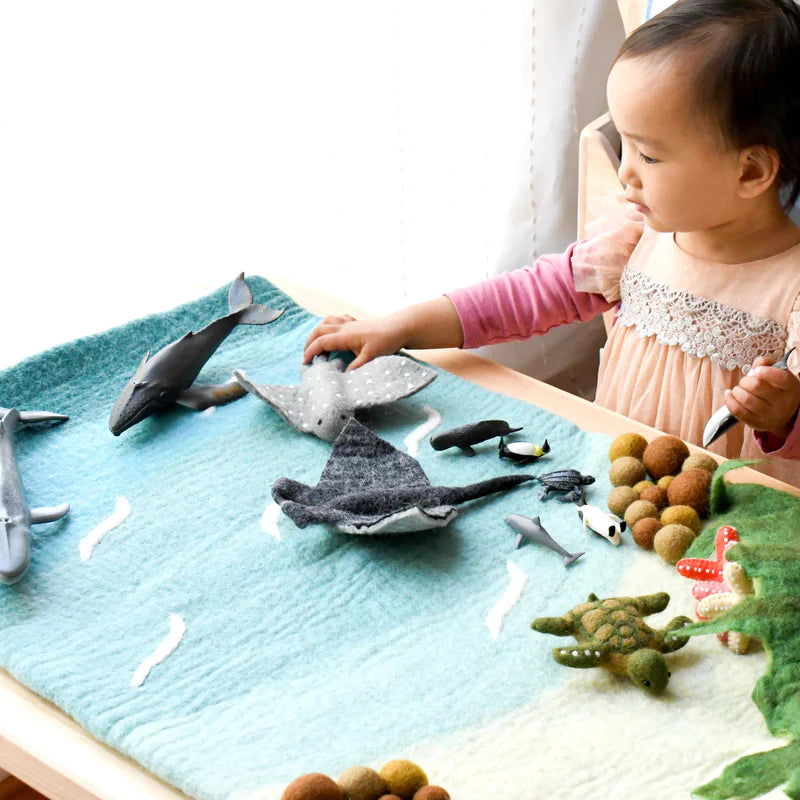 Tara Treasures - Large Sea and Rockpool Play Mat Playscape