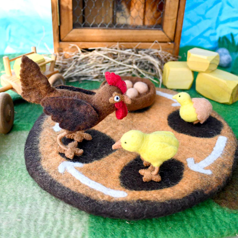 Tara Treasures - Lifecycle of a Chicken Felt Toys