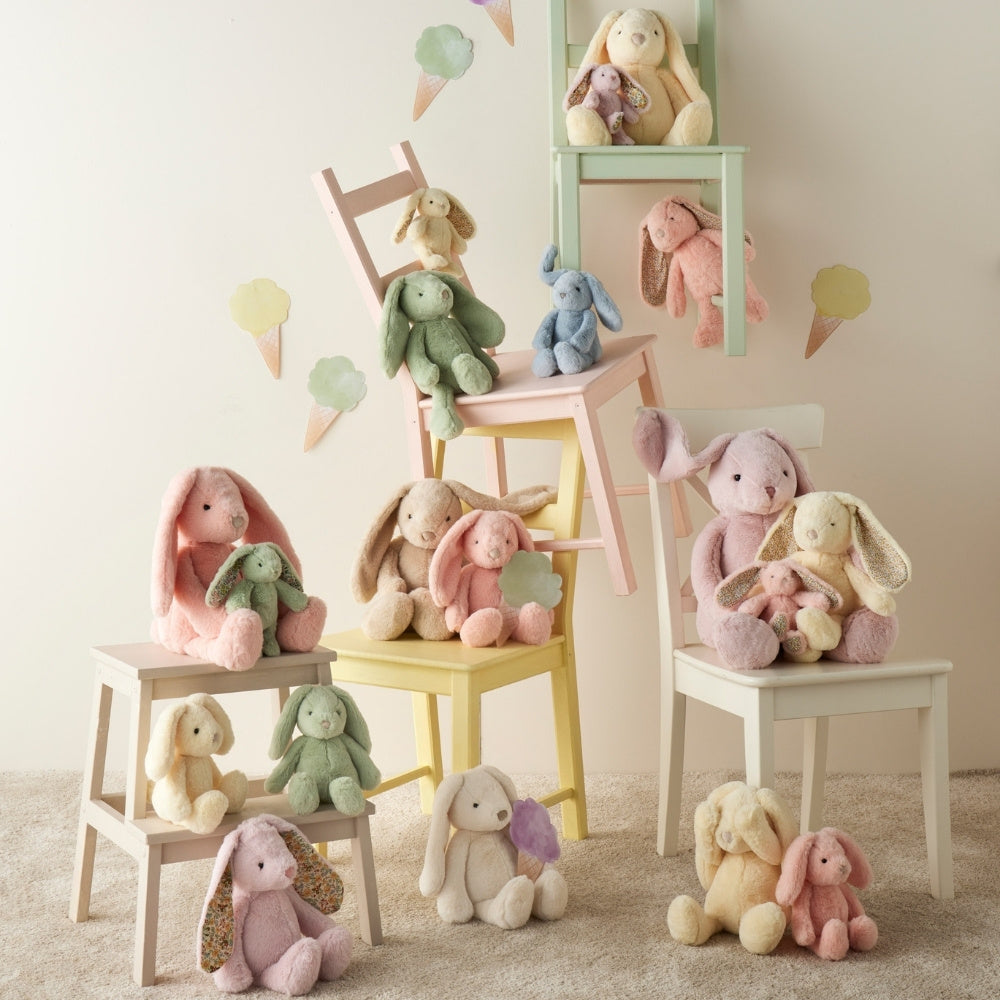 Jiggle & Giggle - Floral Peach Bunny Medium
