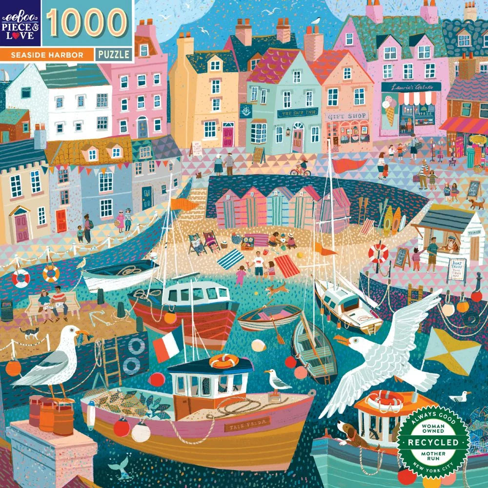 Eeboo Seaside Harbour Puzzle 1000pc