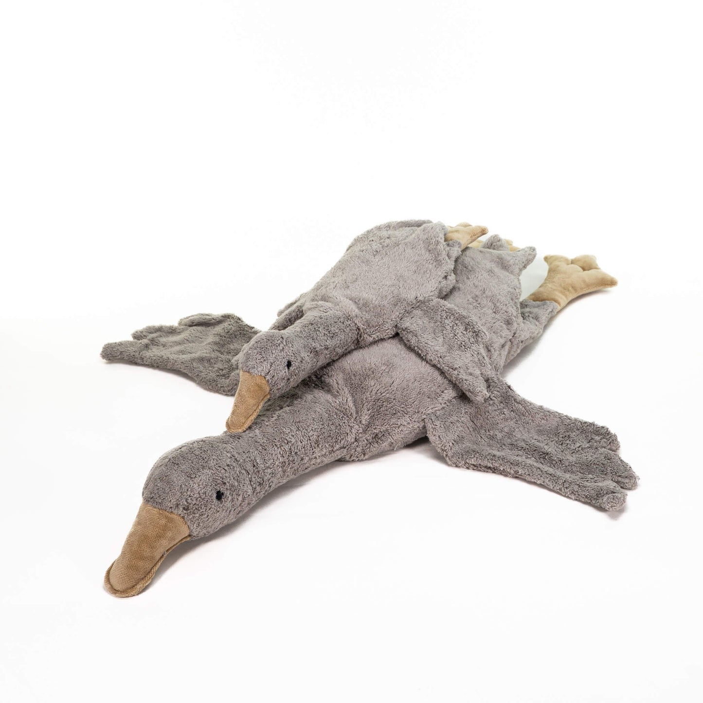 SENGER Cuddly Animal - Goose Large Grey Vegan with Removable Heat/Cool Pack