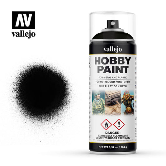 Vallejo Surface Primer Black Spray 400mL 28012