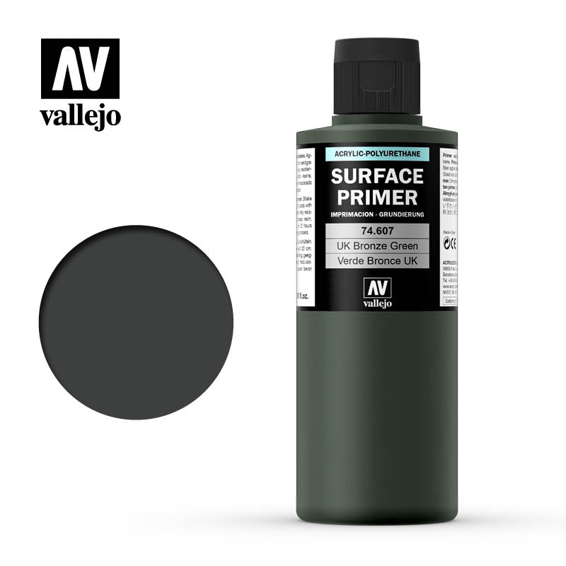 Vallejo Surface Primer UK Bronze Green 200mL 74607