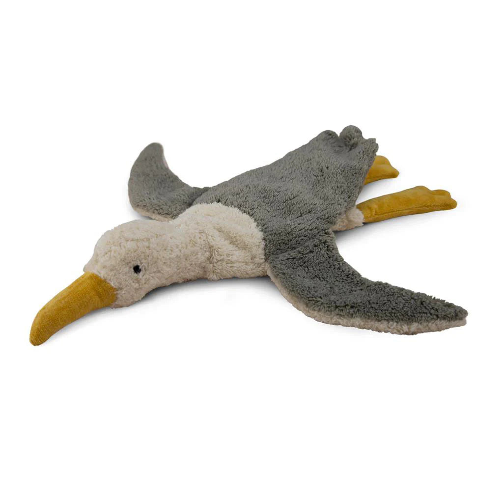 SENGER Cuddly Animal - Seagull Small Grey Vegan with Removable Heat/Cool Pack