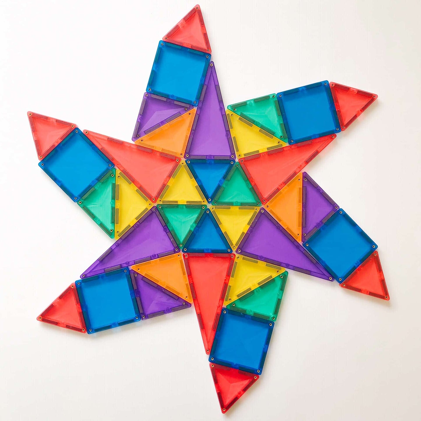 Connetix Tiles 62 Piece Rainbow Starter Pack