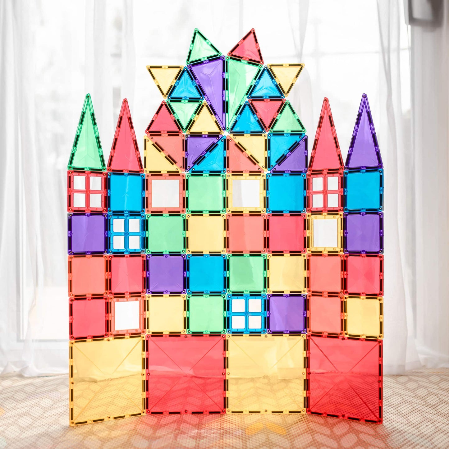 Connetix Tiles 62 Piece Rainbow Starter Pack