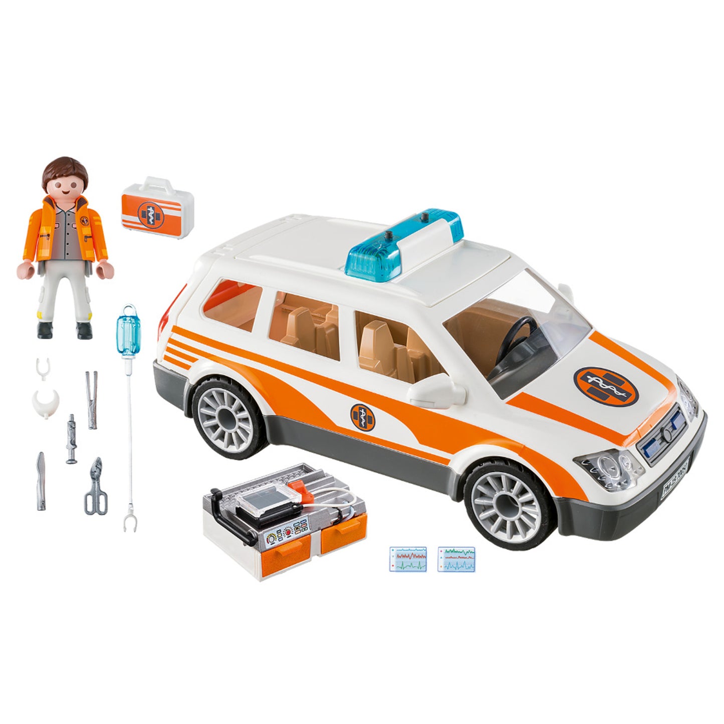 Playmobil City Life Emergency Car with Siren - 70050