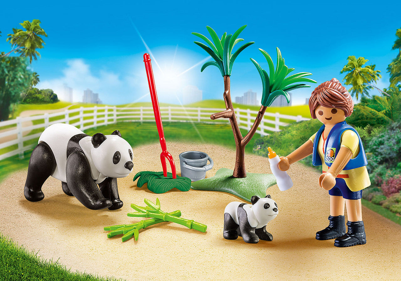 Playmobil City Life - Panda Caretaker Carry Case 70105