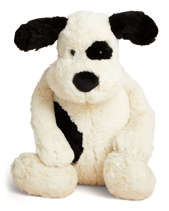 Jellycat Soft Toy Puppy Bashful Black and Cream Medium