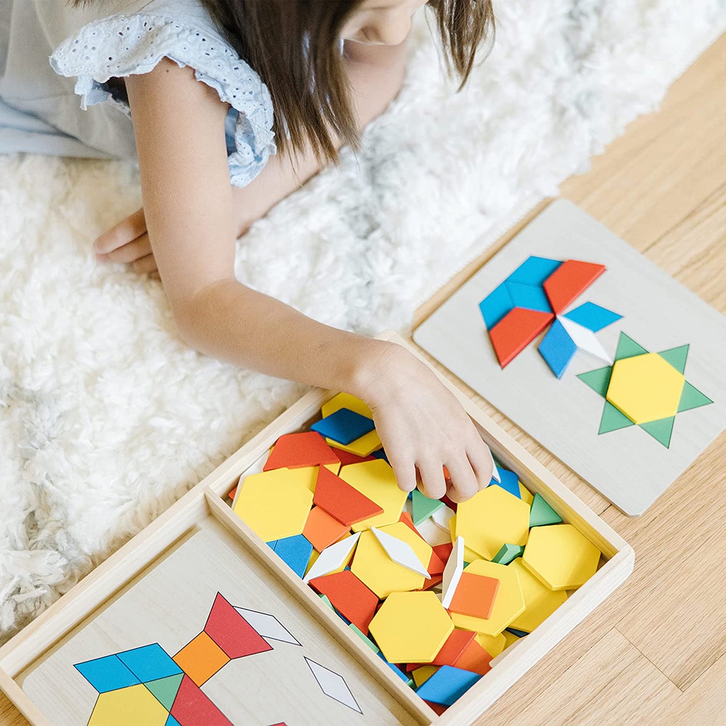 Melissa and Doug Pattern Blocks and Boards Wooden - K and K Creative Toys