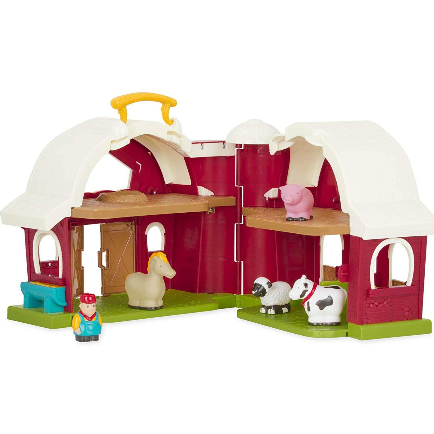 Battat Big Red Barn with Farmer and 4 Animals 2