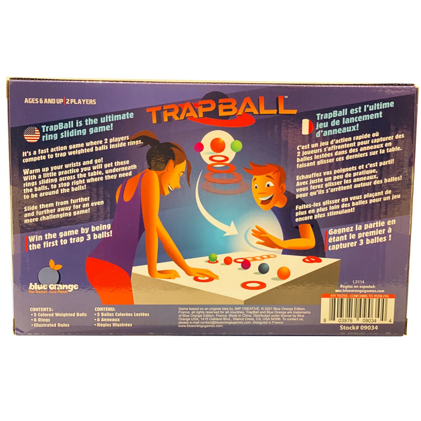 Blue Orange Game Trap Ball 2