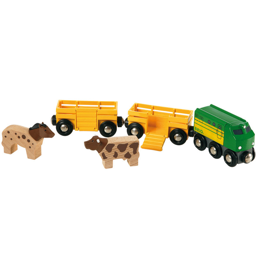 Brio Farm Train Wooden - K and K Creative Toys