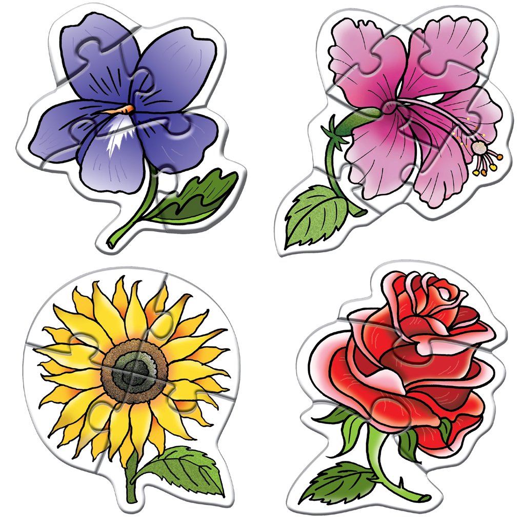 Creatives Puzzle Early Flowers 3,4,5,6pc