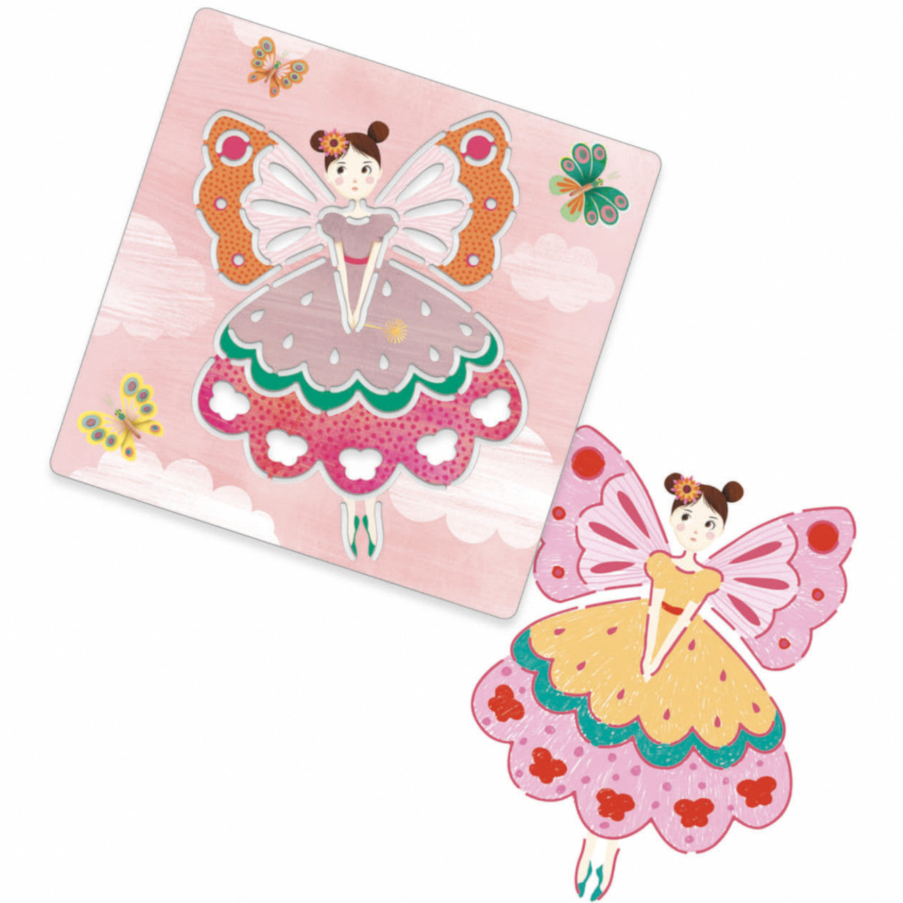 Djeco Stencils Fairies 3