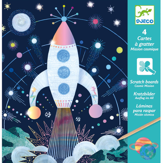 Djeco Cosmic Mission Scratch Cards