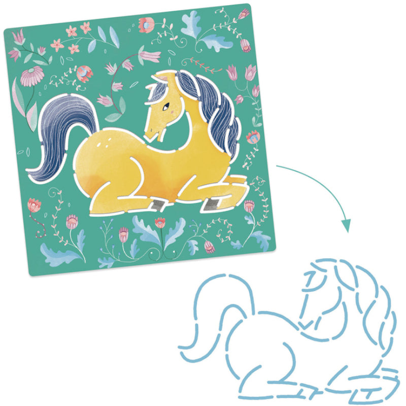 Djeco Horse Stencils 3