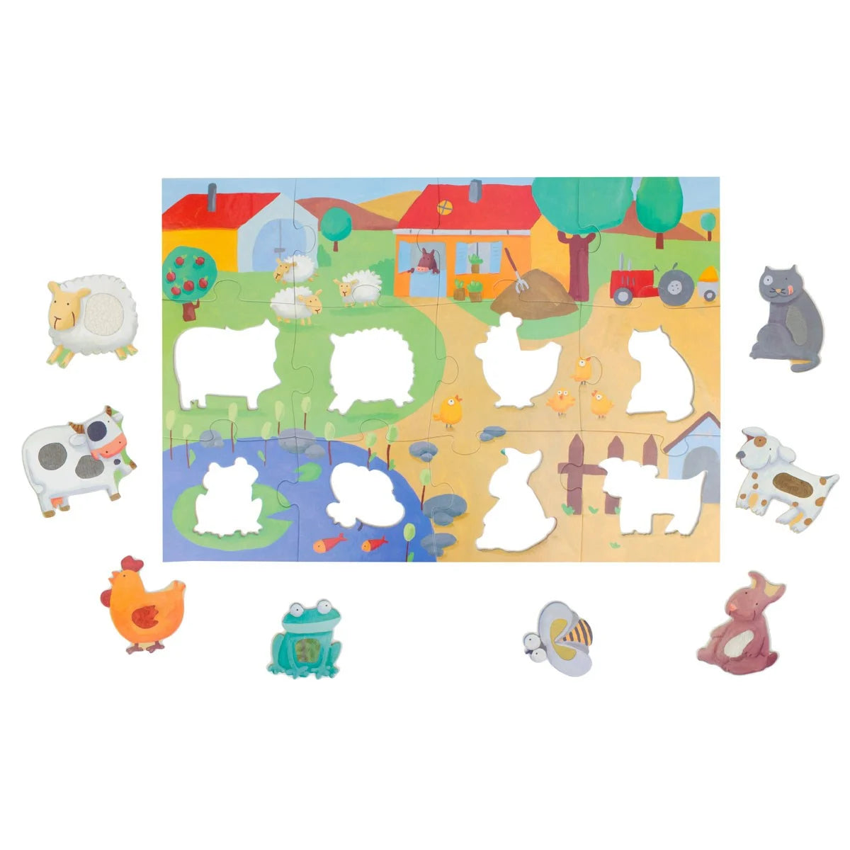 Djeco Puzzle Tactile Farm
