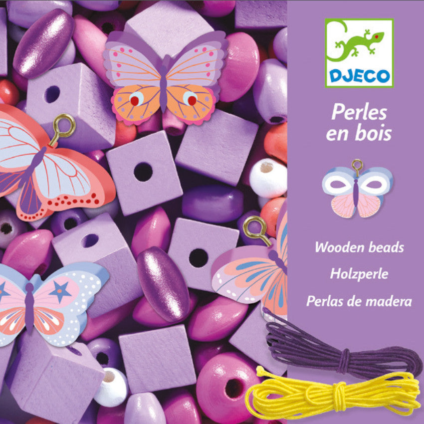Djeco Beads Wooden Butterflies