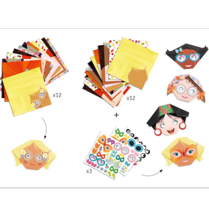 Djeco Origami Pretty Faces 1