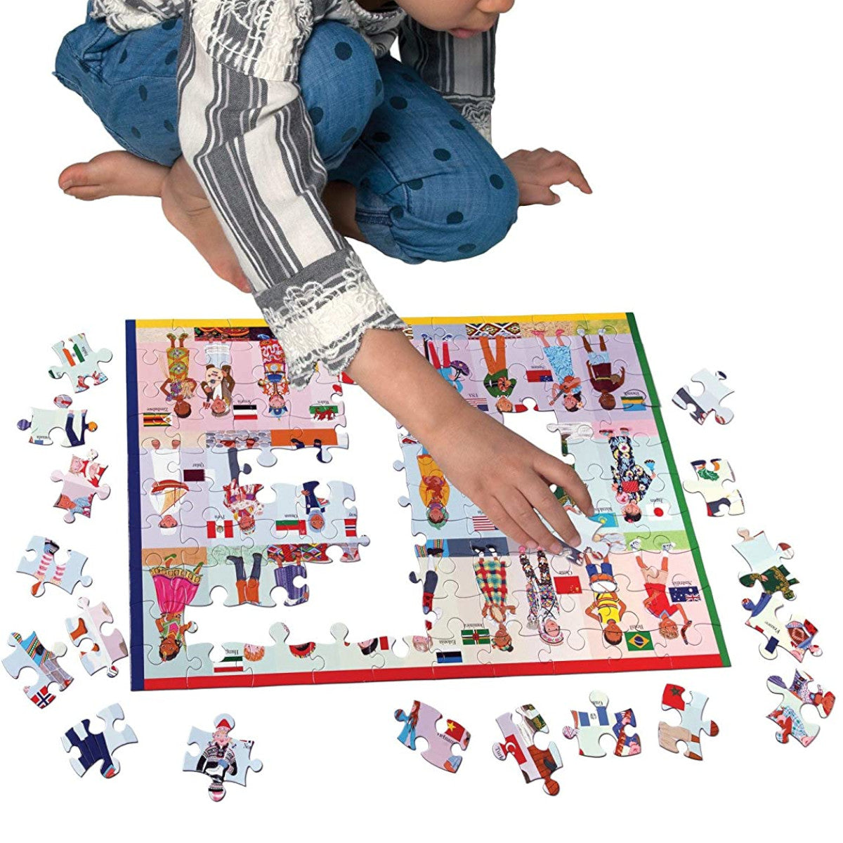 Eeeboo Puzzle Children of the World 100pc 2