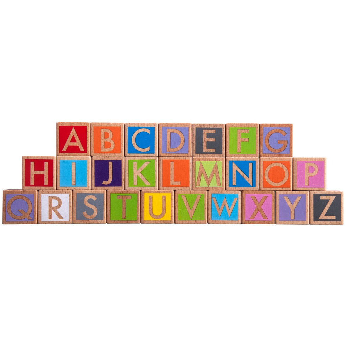 EverEarth Block Set Build & Learn Wooden 80pc - K and K Creative Toys