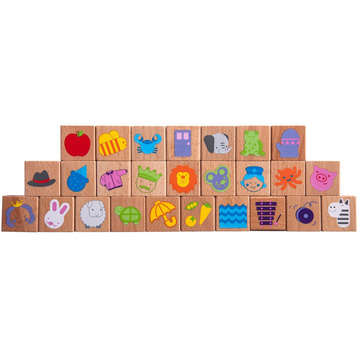 EverEarth Block Set Build & Learn Wooden 80pc - K and K Creative Toys