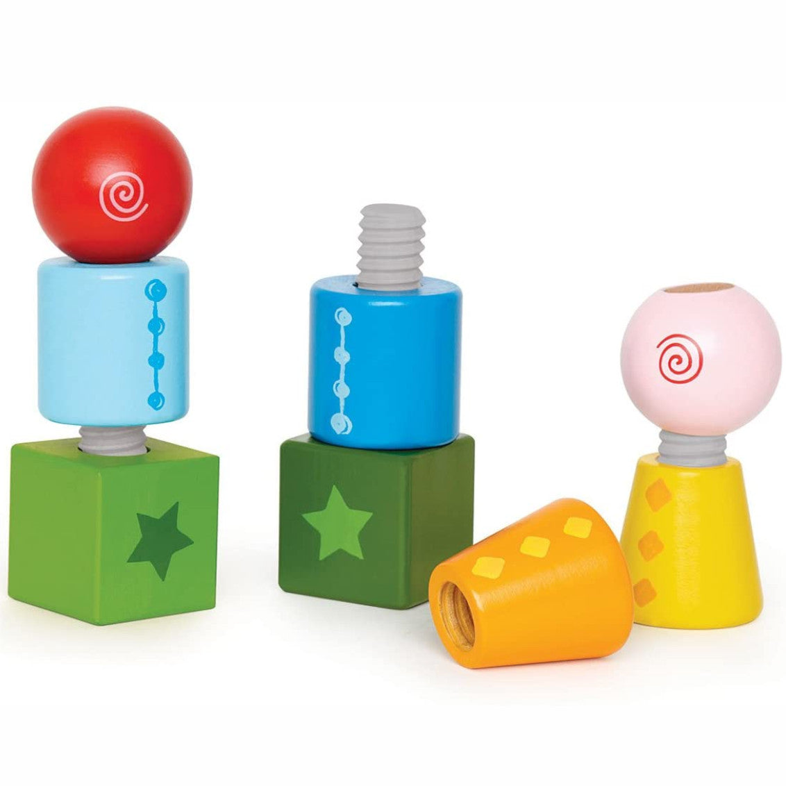 Hape Twist and Turnables Wooden 8pc 3