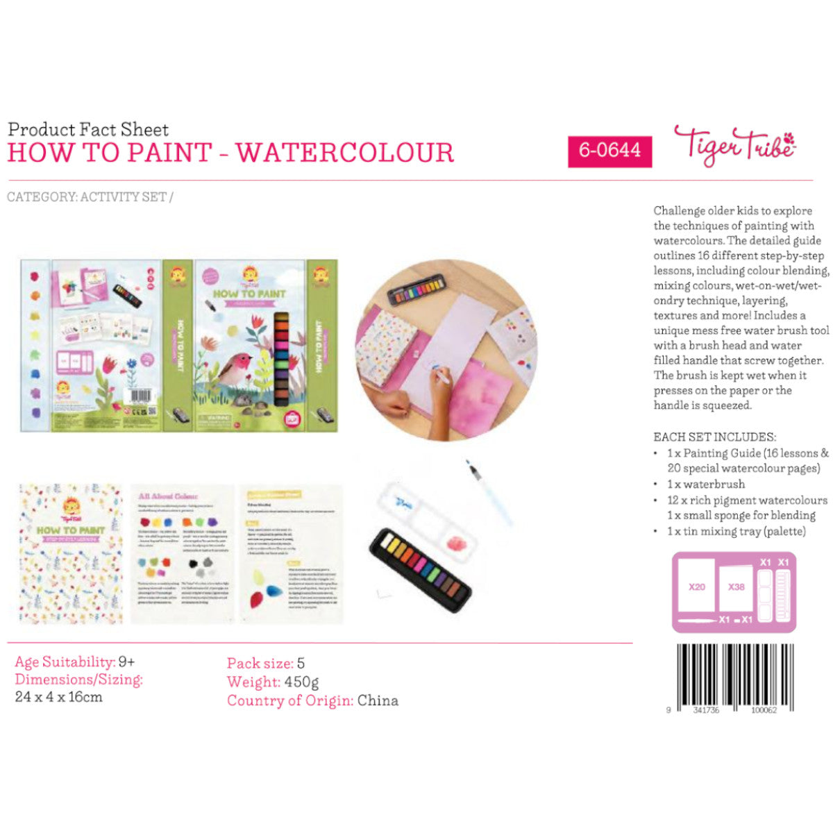 Tiger Tribe How to Paint Watercolour 4