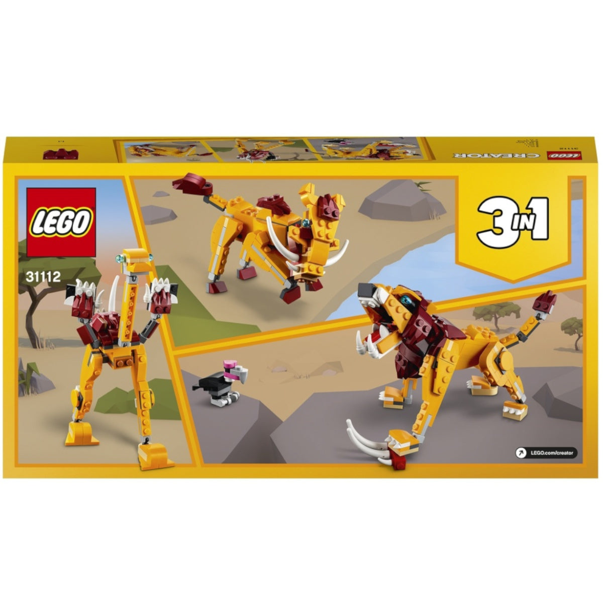 LEGO Creator 3 in 1 Wild Lion 31112 5