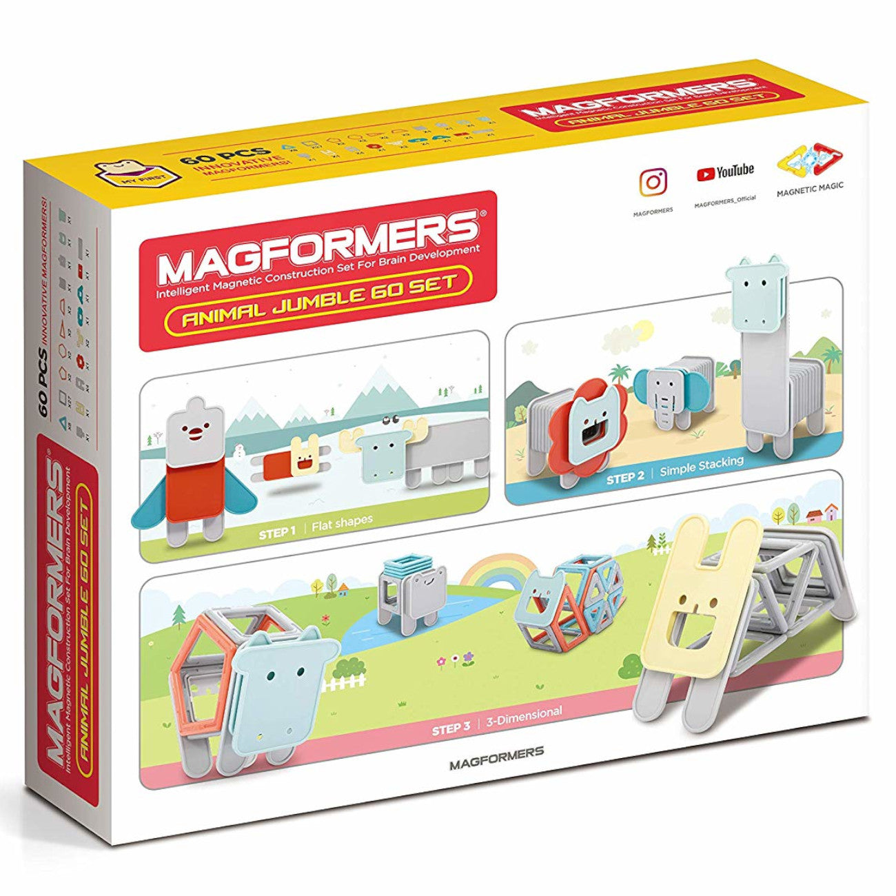 Magformers Animal Jumble 60pc