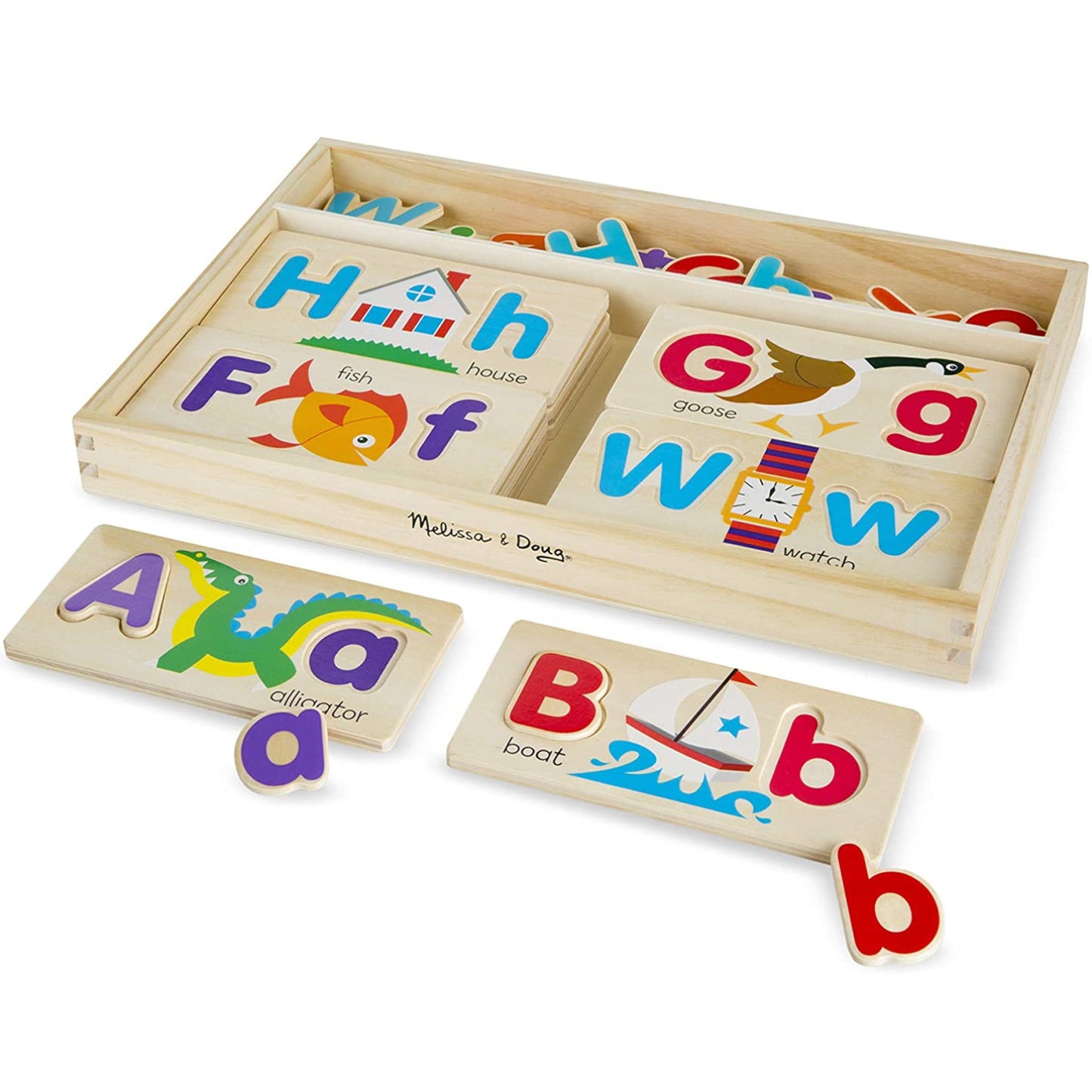 Melissa and Doug Alphabet Picture Boards Wooden 1