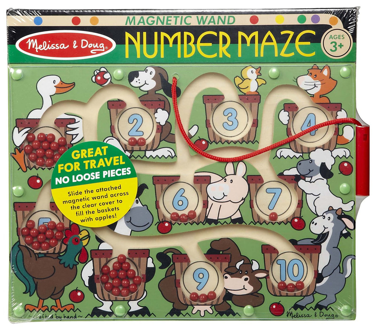 Melissa and Doug Magnetic Wand Number Maze Wooden