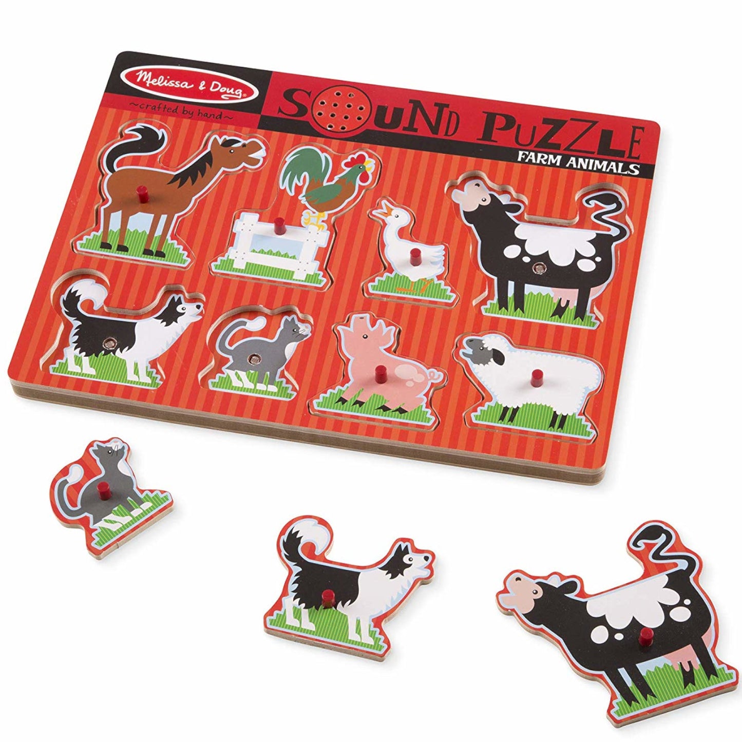 Melissa and Doug Puzzle Farm Animals Sound 8pc 2