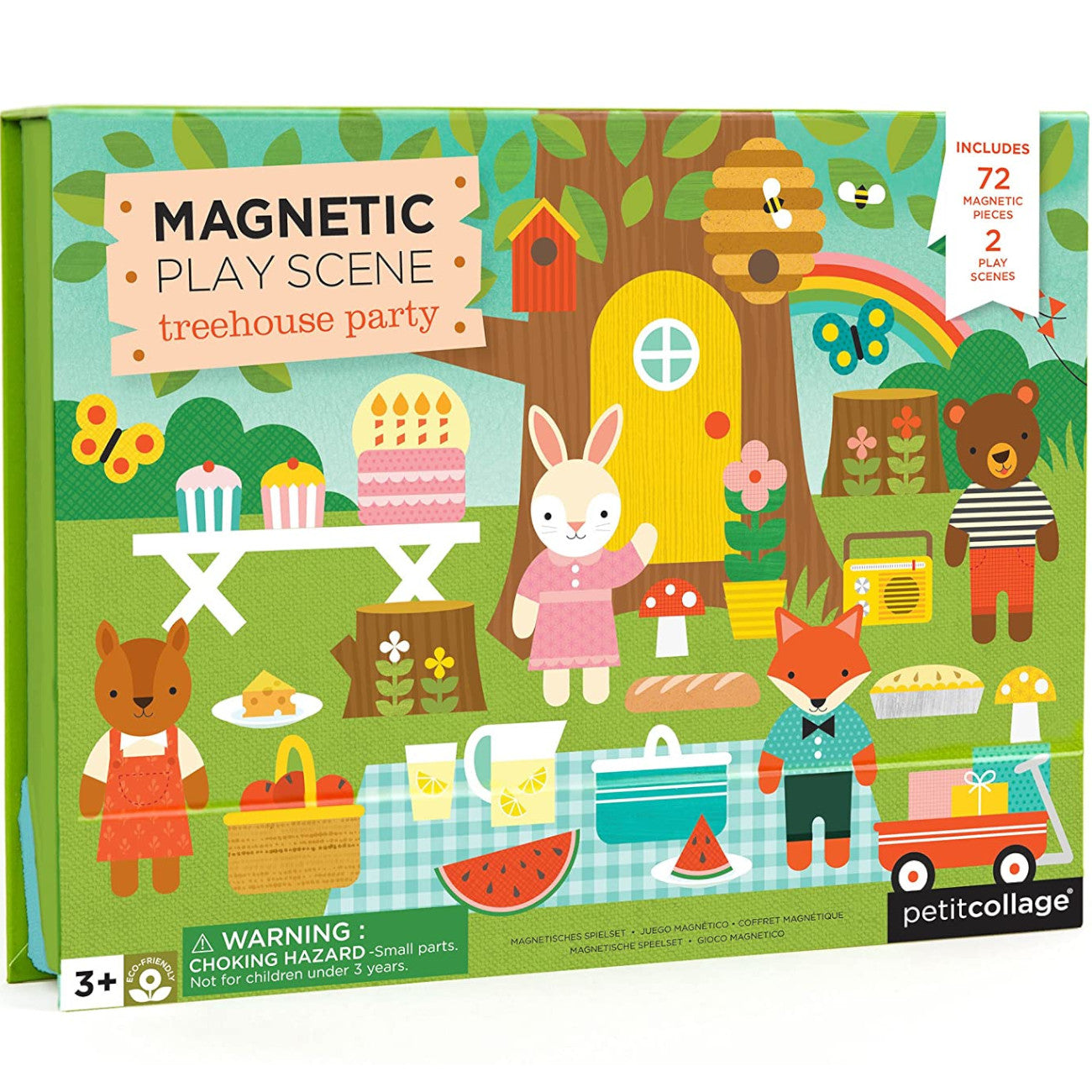 Petitcollage Magnetic Play Scene Treehouse Party