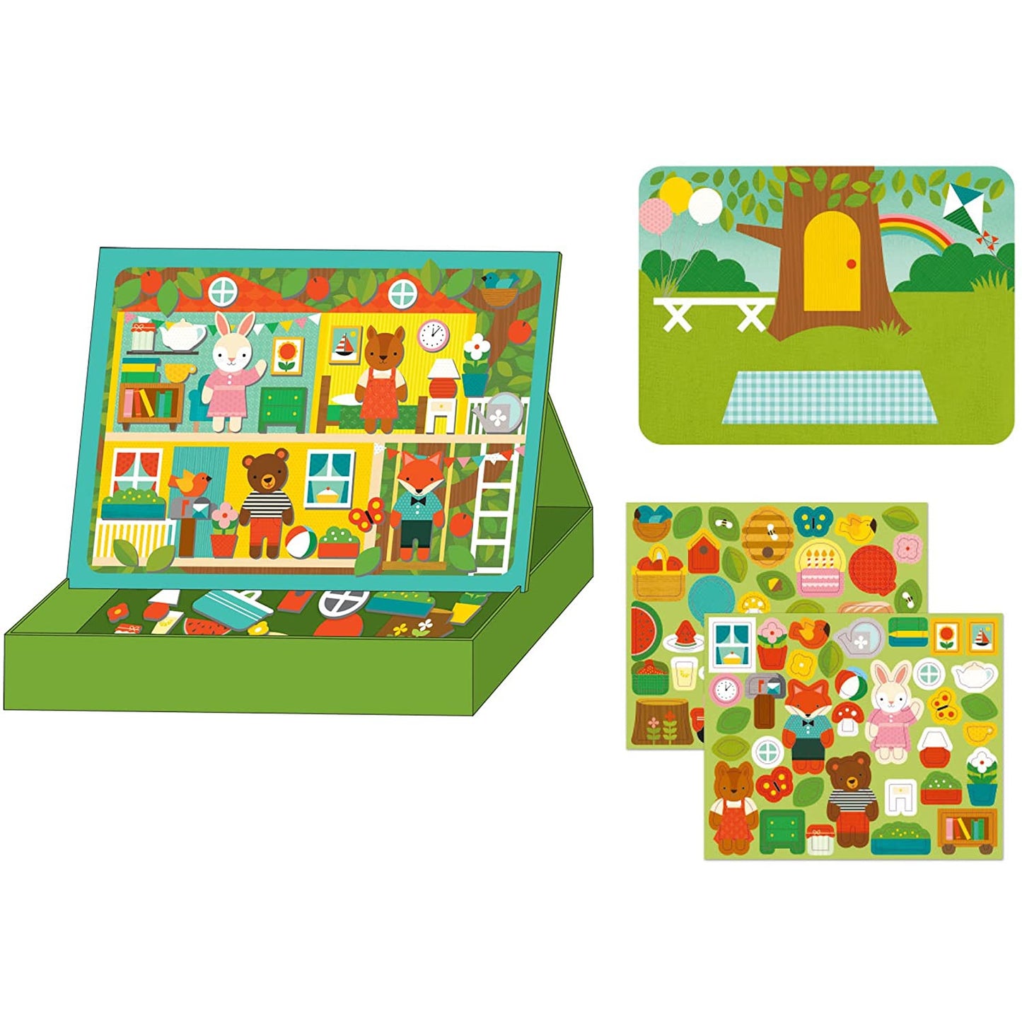 Petitcollage Magnetic Play Scene Treehouse Party 1