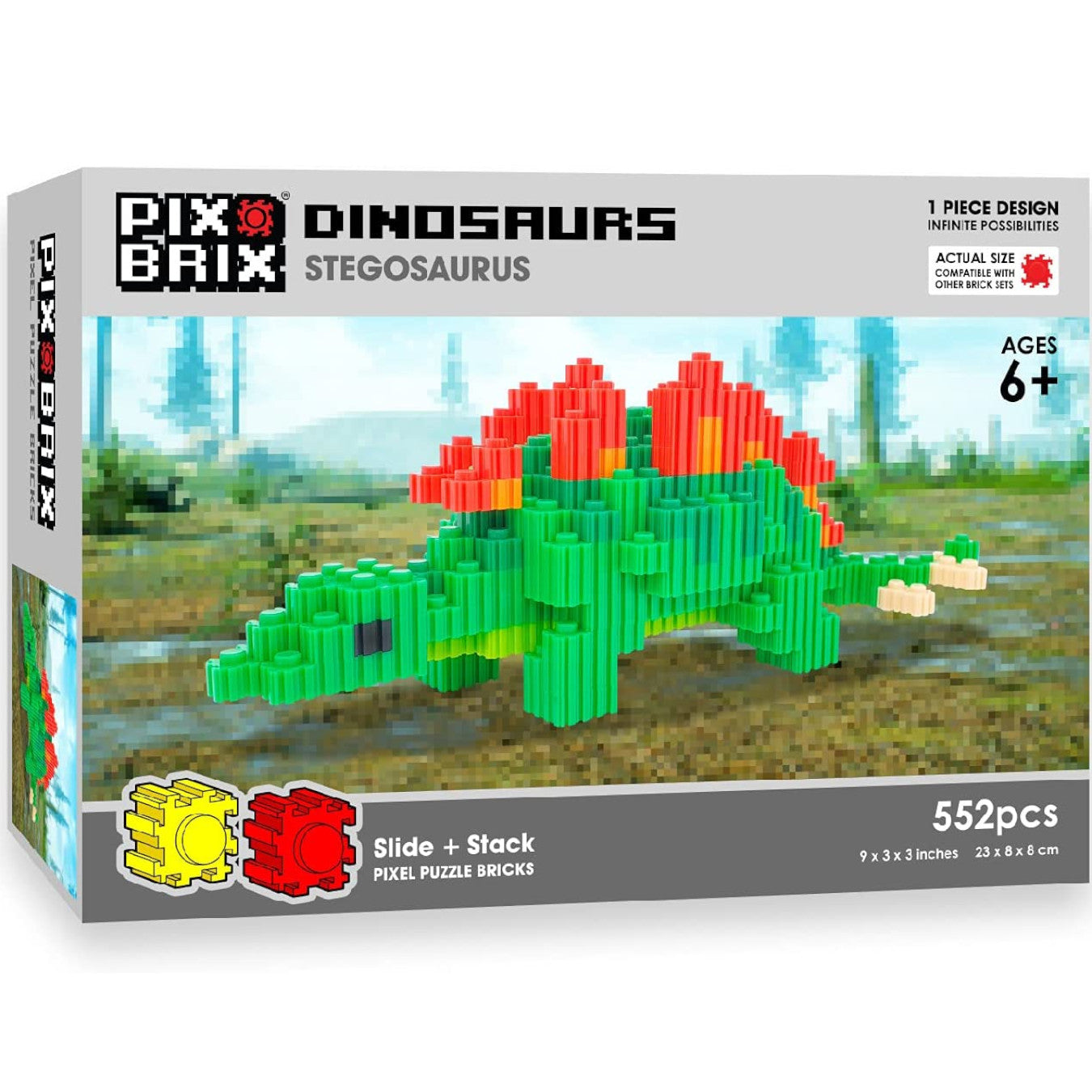 Pix Brix Dinosaur Stegosaurus 552pc