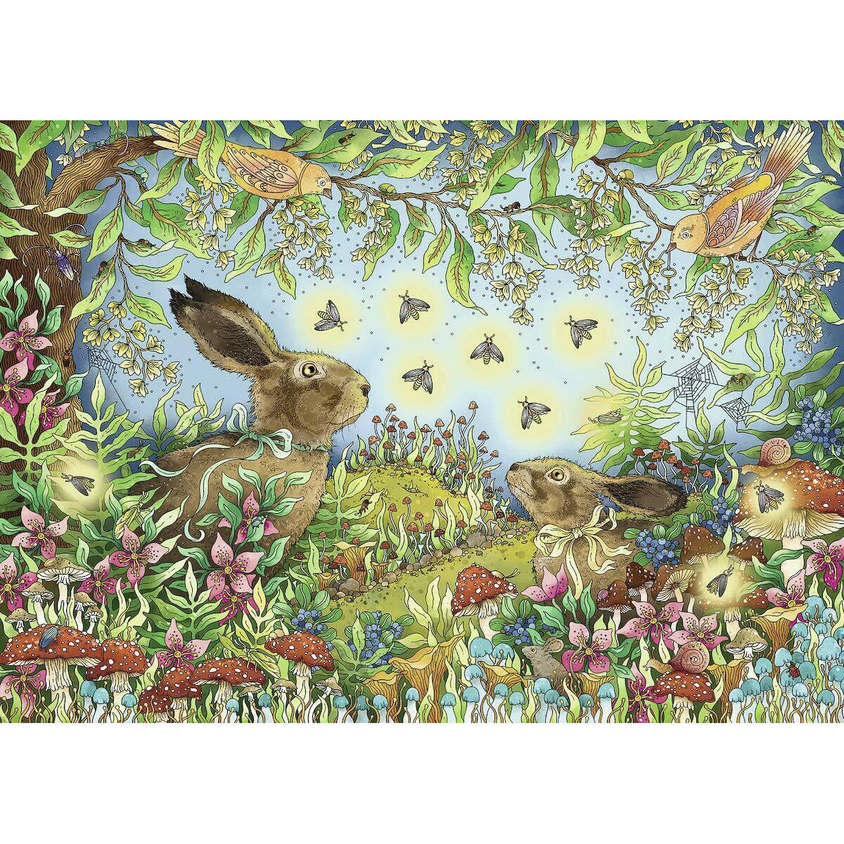 Ravensburger Puzzle Nocturnal Forest Magic Puzzle 1000pc 1