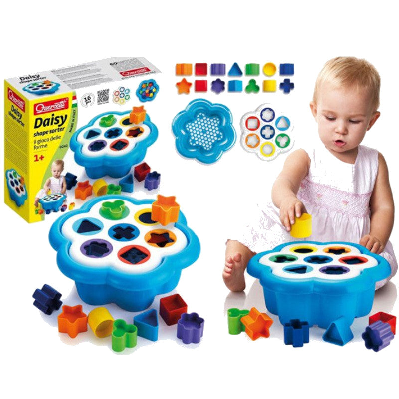Quercetti Daisy Shape Sorter 16pc 4
