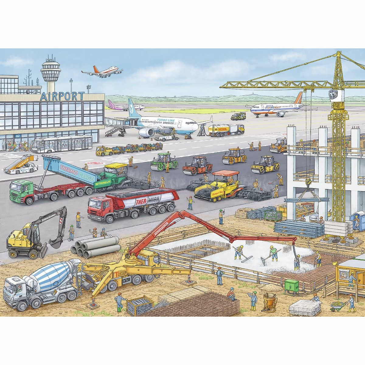 Ravensburger Puzzle Airport Construction Site 100pc 1